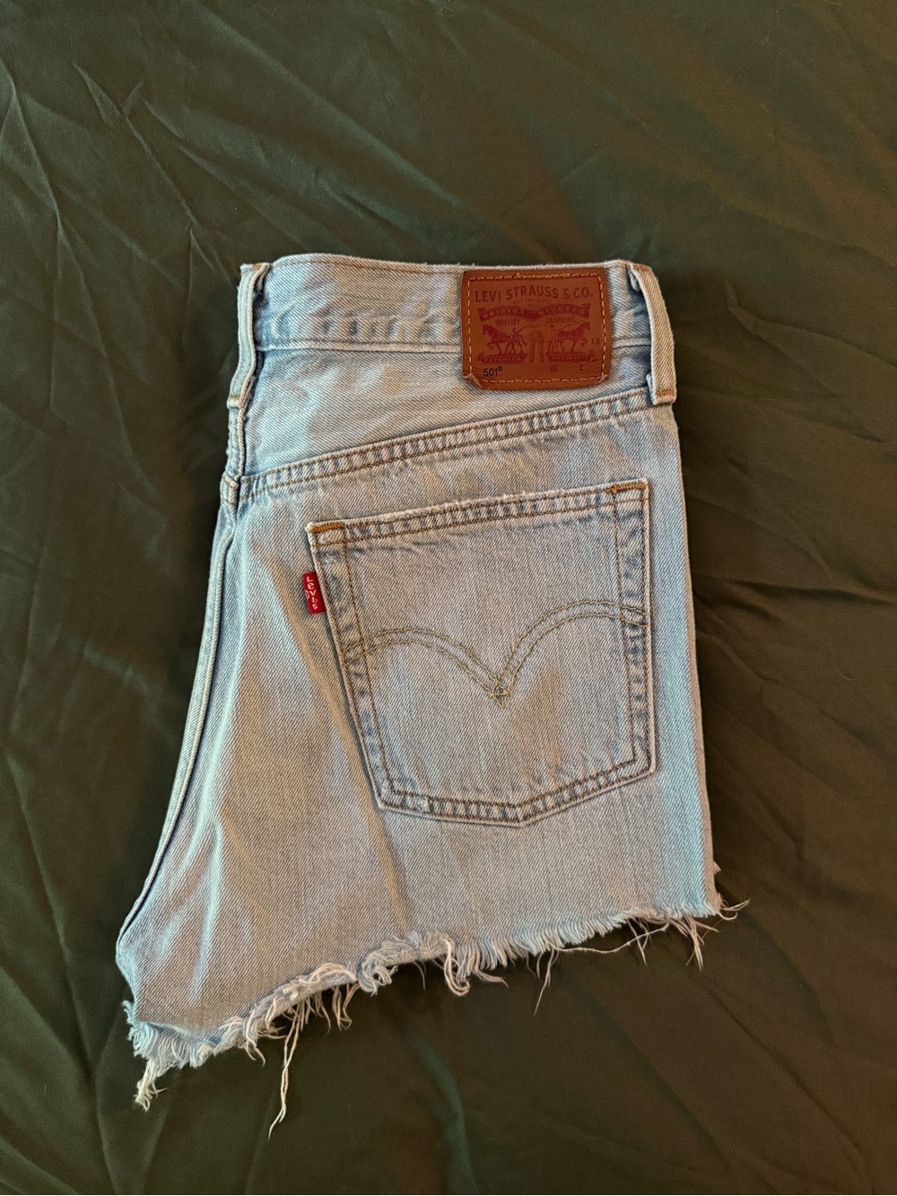 Levi's Cream Interior Label Light Blue Denim